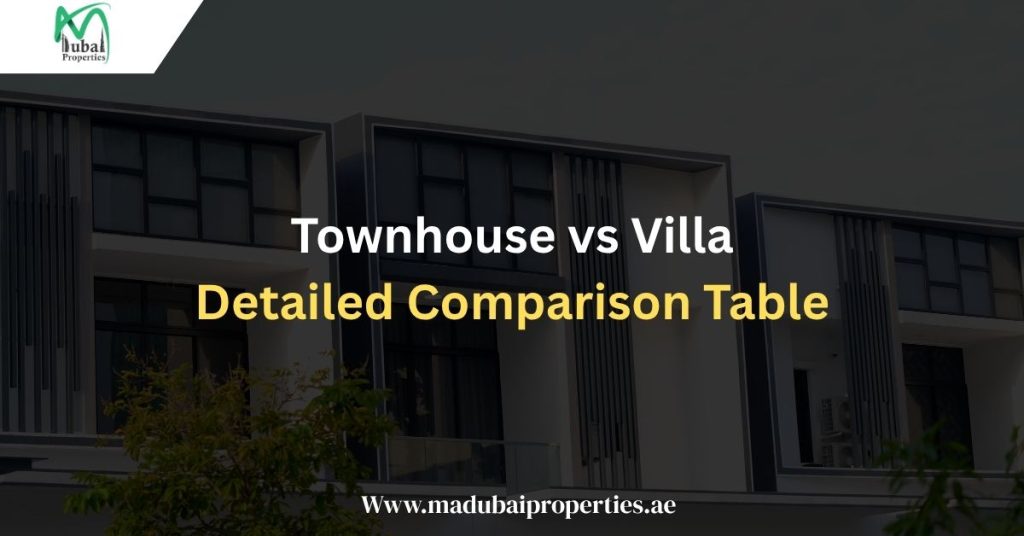 townhouse vs villa